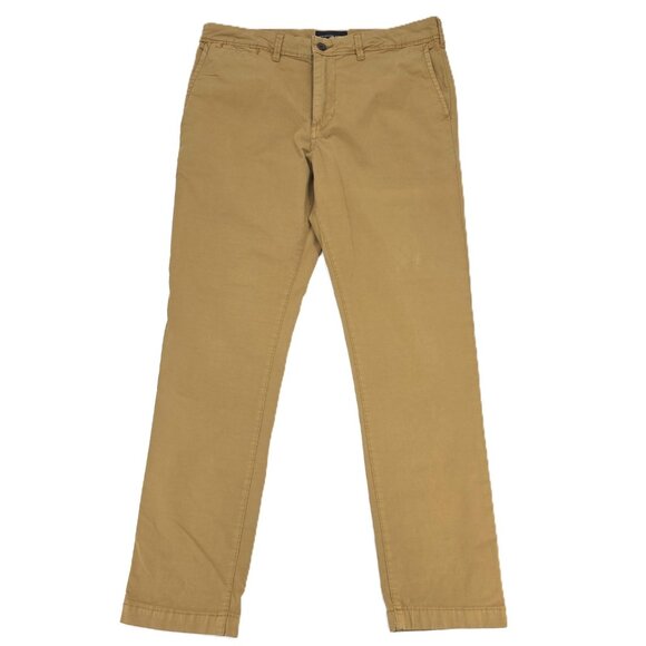 American Eagle Next Level Flex Chino Pants Mens 32x30 Khaki Brown Slim Fit - Picture 1 of 8